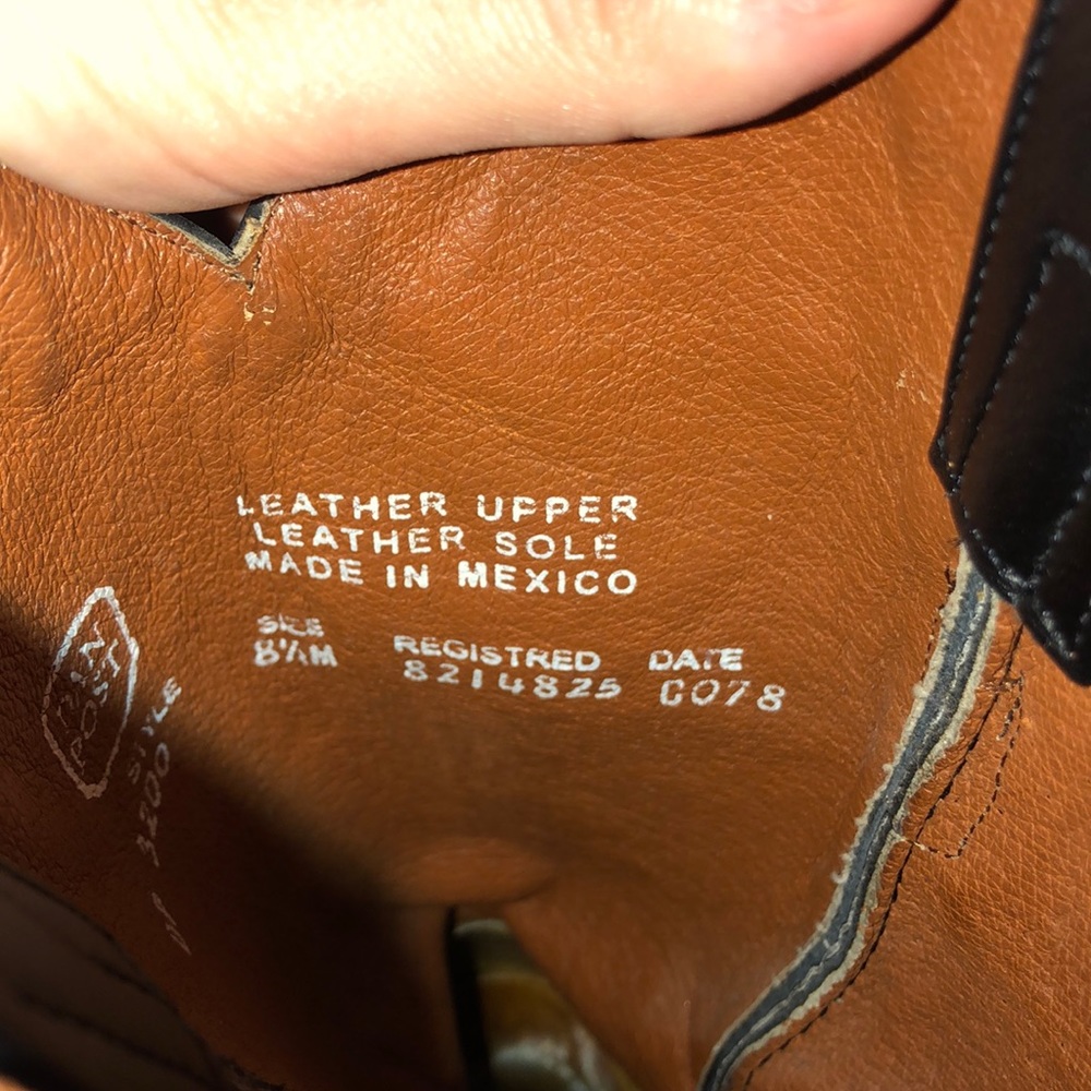 Black Detailed Dan Post Cowboy Boots Gem